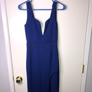 Beautiful blue maxi event dress.
